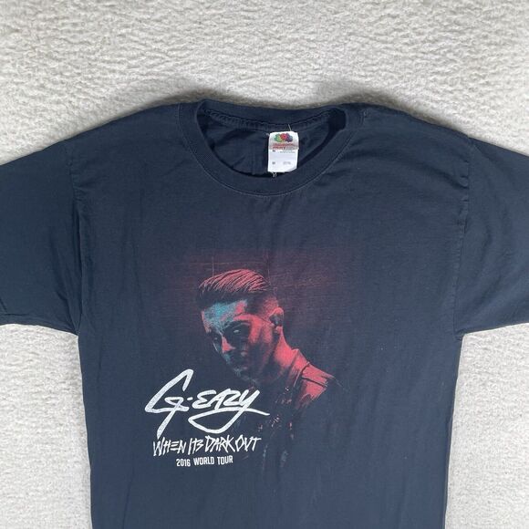 G Eazy Tour Shirt 2016 Mens Medium Black Graphic Tee A$AP Ferg Short Sleeve - Picture 2 of 11